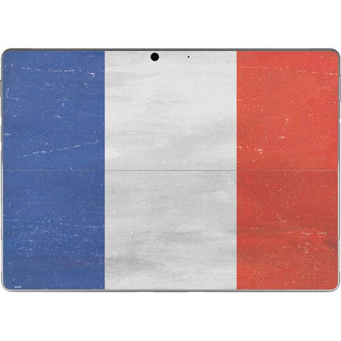 French Flag Distressed Surface Pro 8 Skin